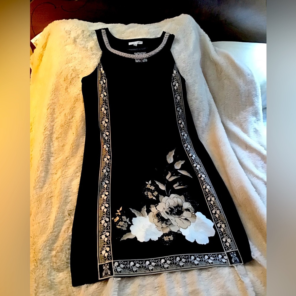 Lightweight Black and Tan dress sz 12